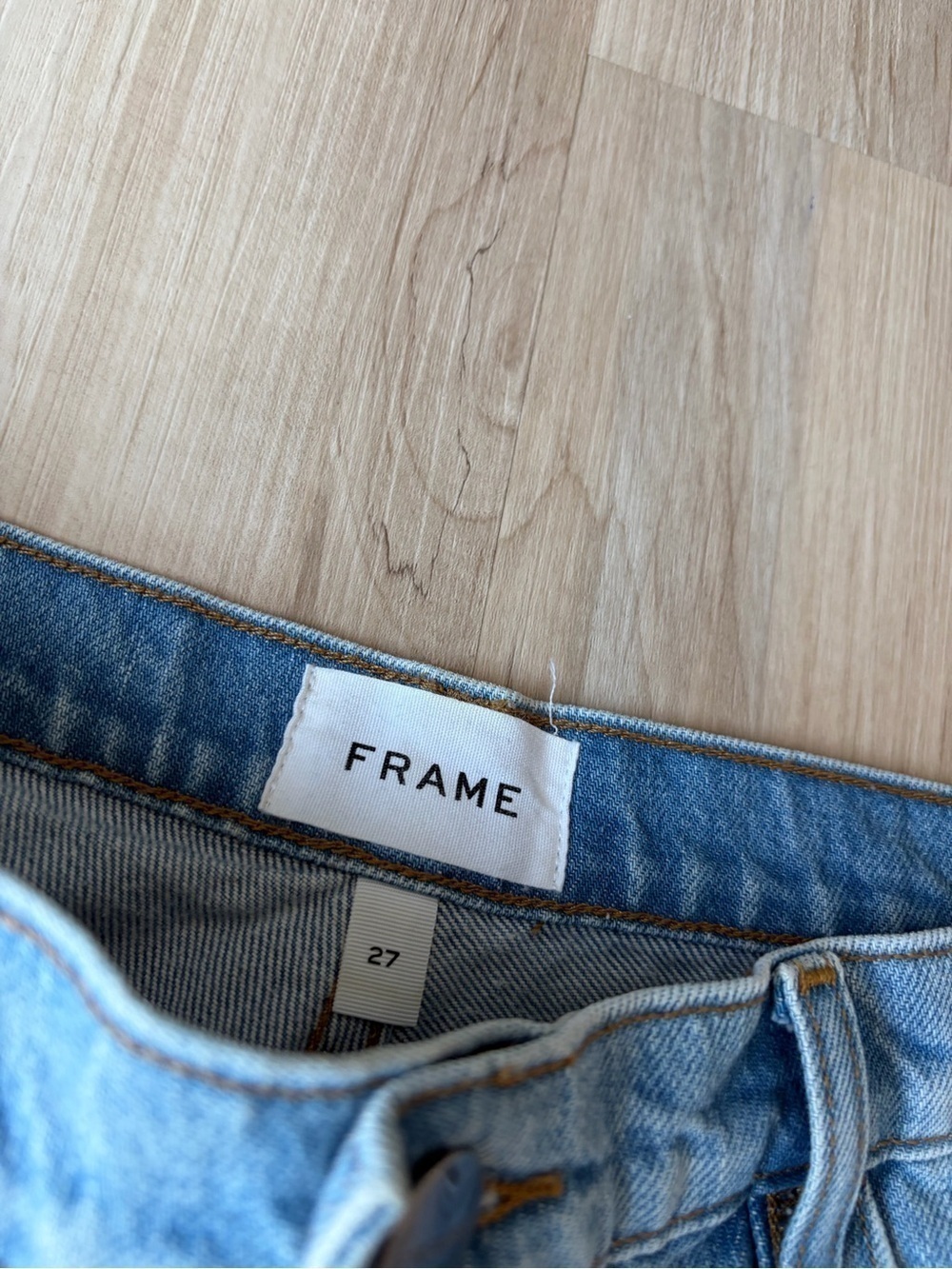 Frame High Rise Boyfriend Distressed Jeans - Picture 6 of 9